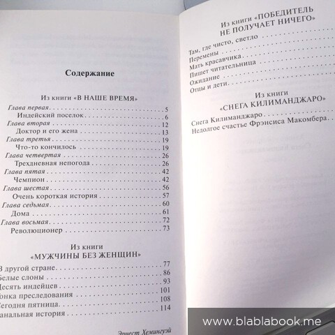 Содержание книги
